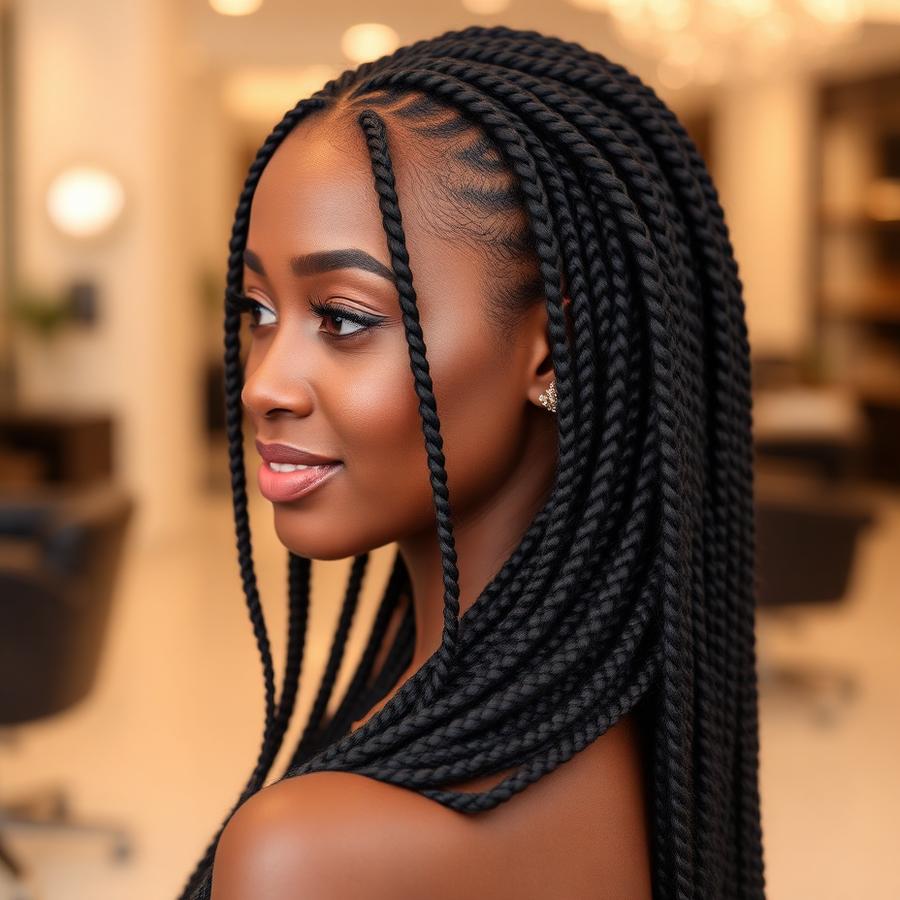 Braided hairstyle